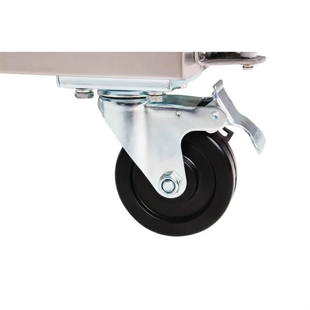 Polar Bakery Counter Fridge with Marble Work Surface - GL182 Pizza Prep Counters - 3 Door Polar