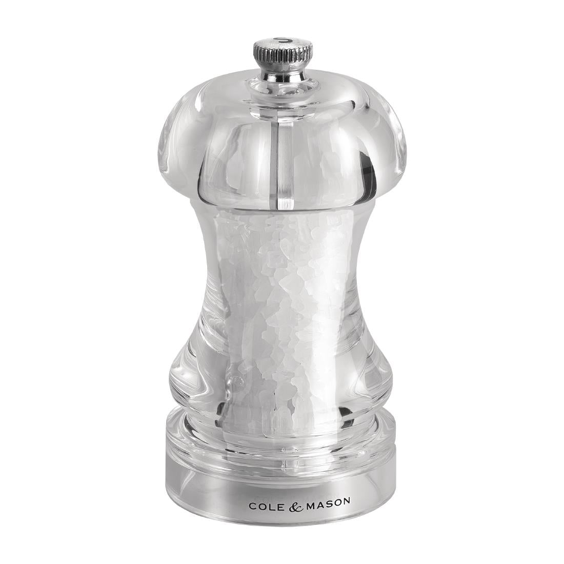 Cole & Mason Acrylic Salt Mill Capstan 4.5in - GC543 Cole & Mason