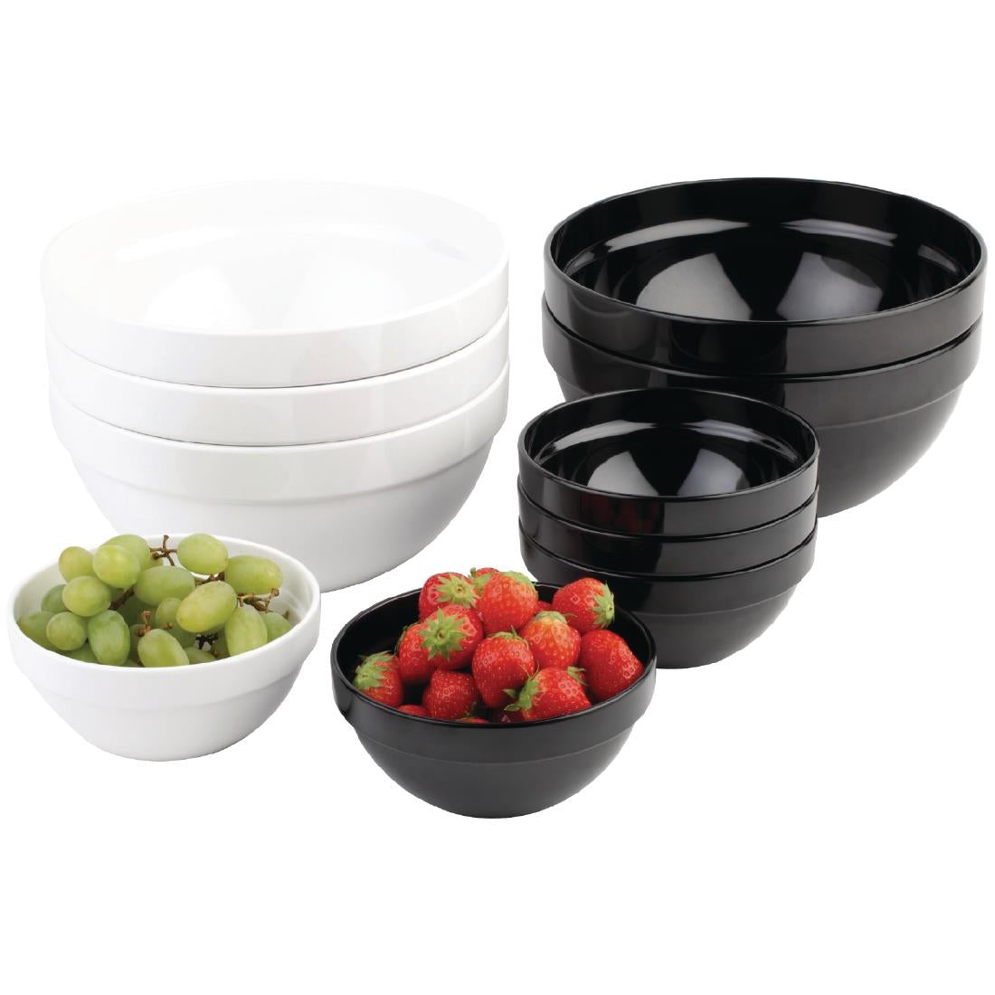 APS Frames White 0.5Ltr Melamine Bowl - GC931 APS