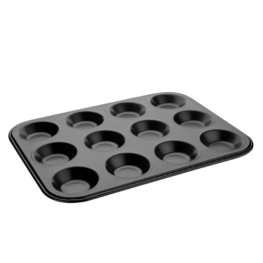 Vogue Carbon Steel Non-Stick Mini Muffin Tray 12 Cup - GD013 Vogue