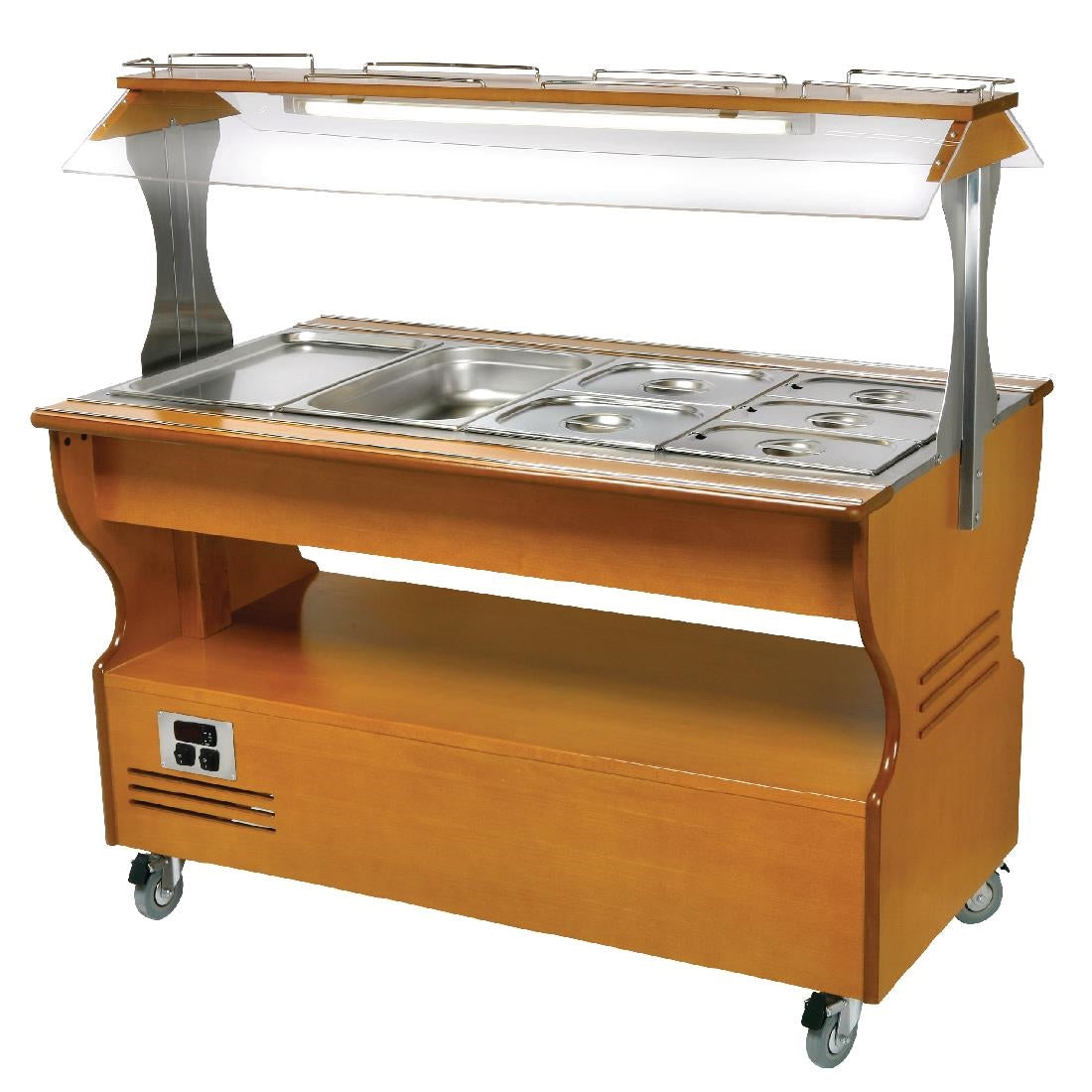 Roller Grill Chilled Salad Bar Light Wood SB40F - GD373 Roller Grill