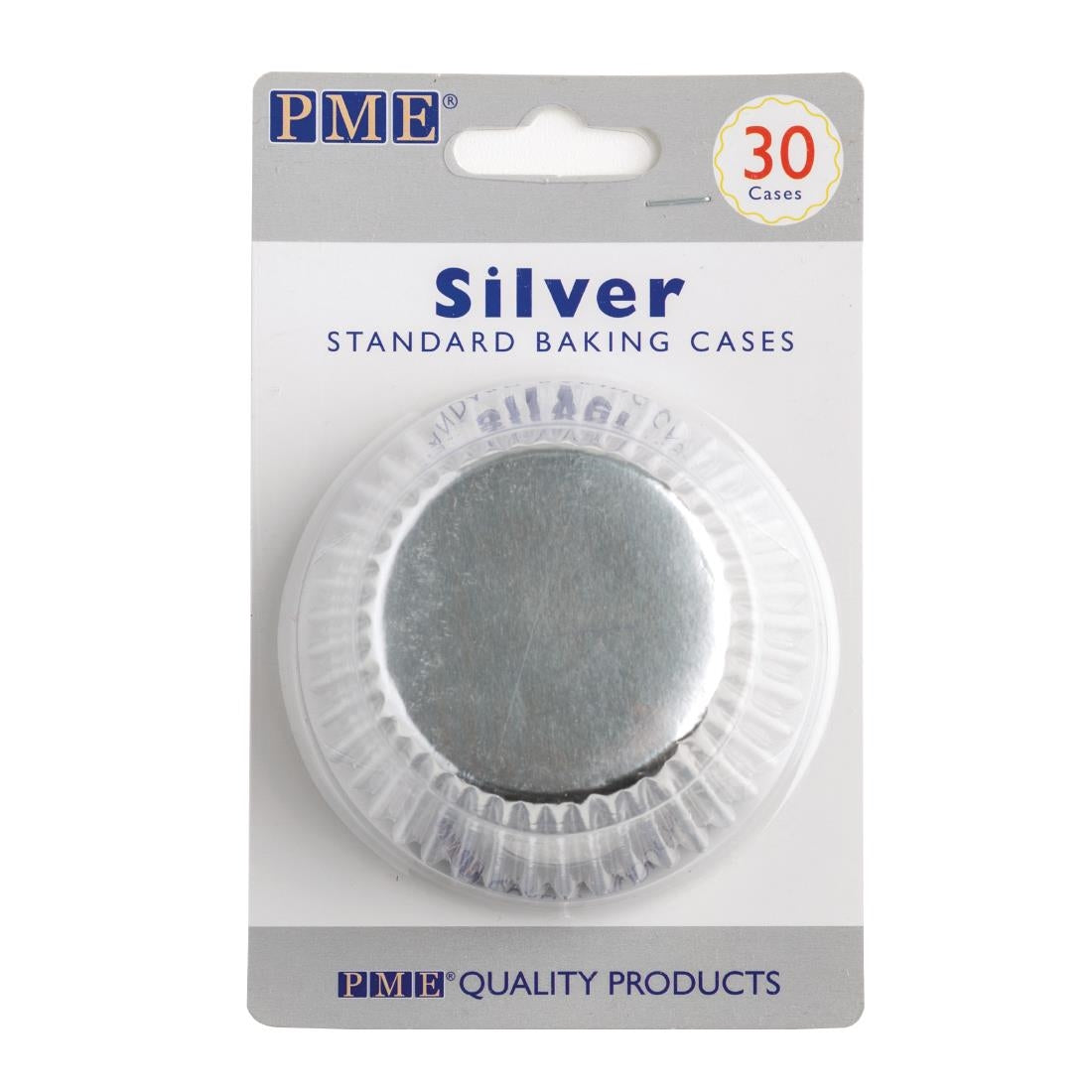 PME Cupcake Baking Cases Silver (Pack of 30) - GE846 Cake Boxes & Boards PME
