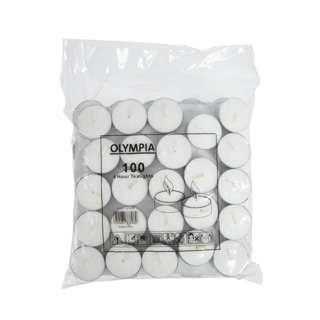 Olympia 4 Hour Tealights (Pack of 100) - GF448 Olympia