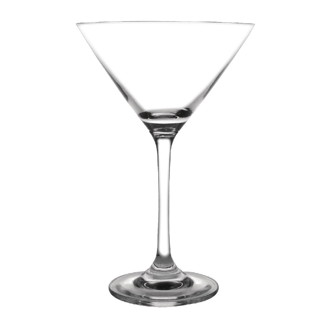 Olympia Bar Collection Crystal Martini Glasses 275ml (Pack of 6) - GF731 Cocktail Glasses Olympia