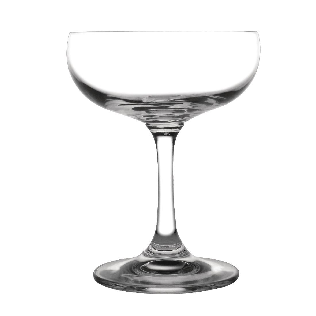 Olympia Bar Collection Crystal Champagne Saucers 200ml (Pack of 6) - GF732 Champagne Glasses Olympia
