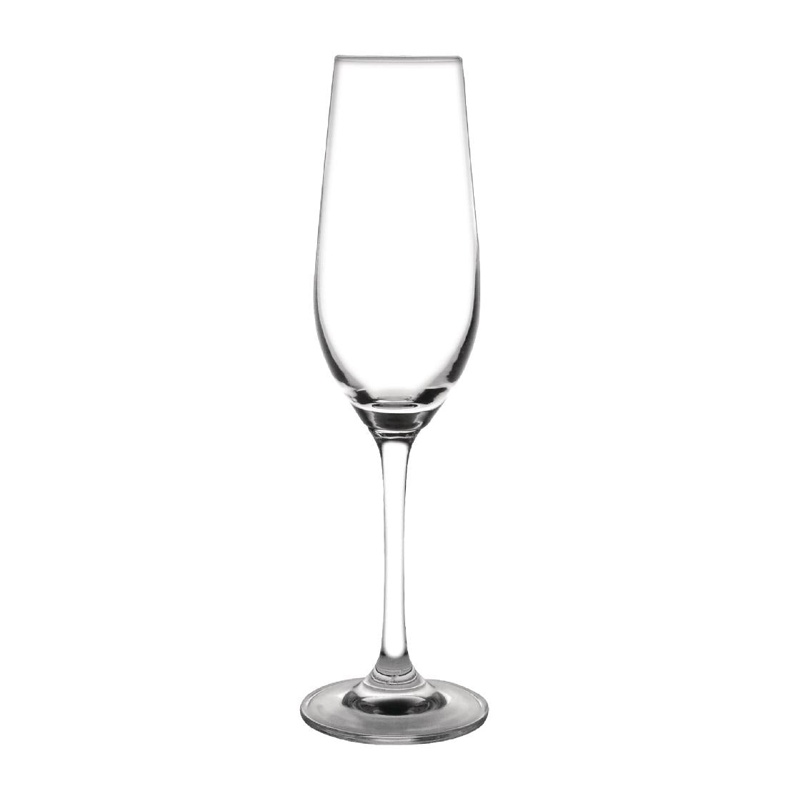 Olympia Chime Crystal Champagne Flutes 225ml (Pack of 6) - GF736 Champagne Glasses Olympia