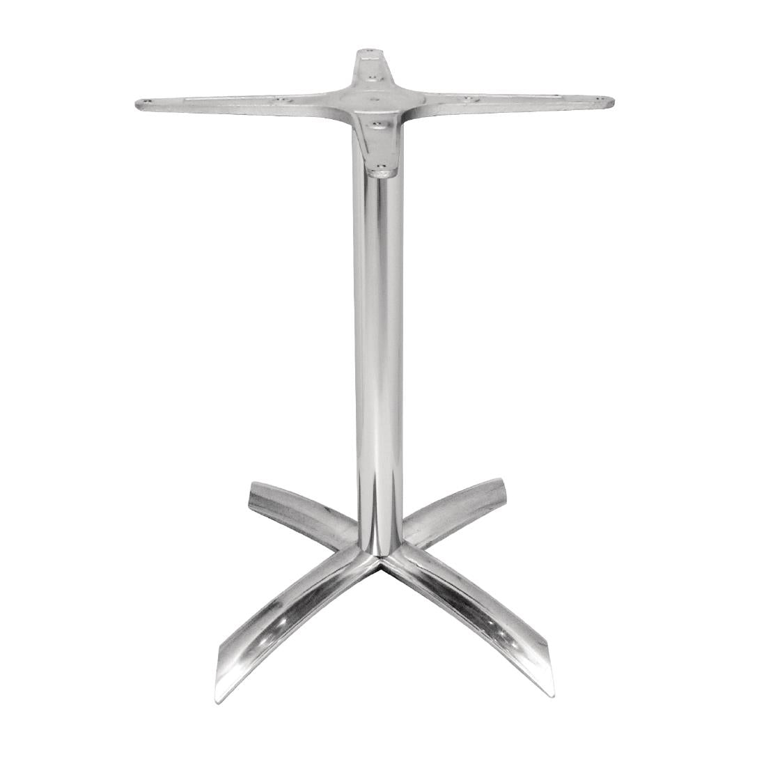 Bolero Flip Top Aluminium Table Base - GF962 Poseur Height Table Bases Bolero