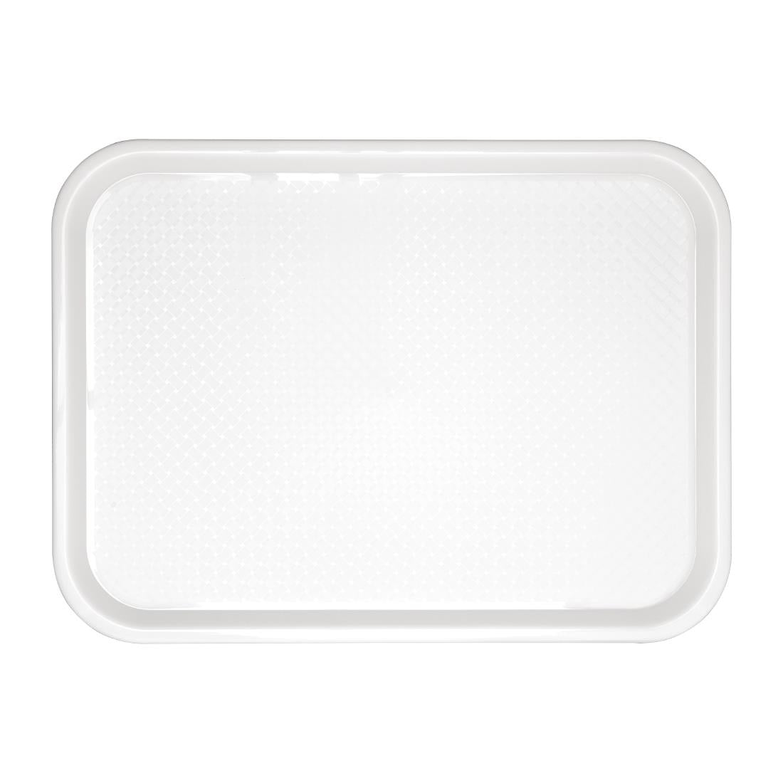 Olympia Kristallon Polypropylene Fast Food Tray White Small 345mm - GF995 Olympia