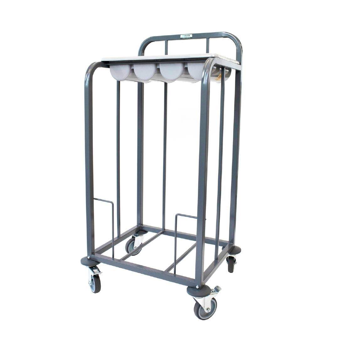 Craven Steel Single Tier Cutlery and Tray Dispense Trolley - GG138 Craven