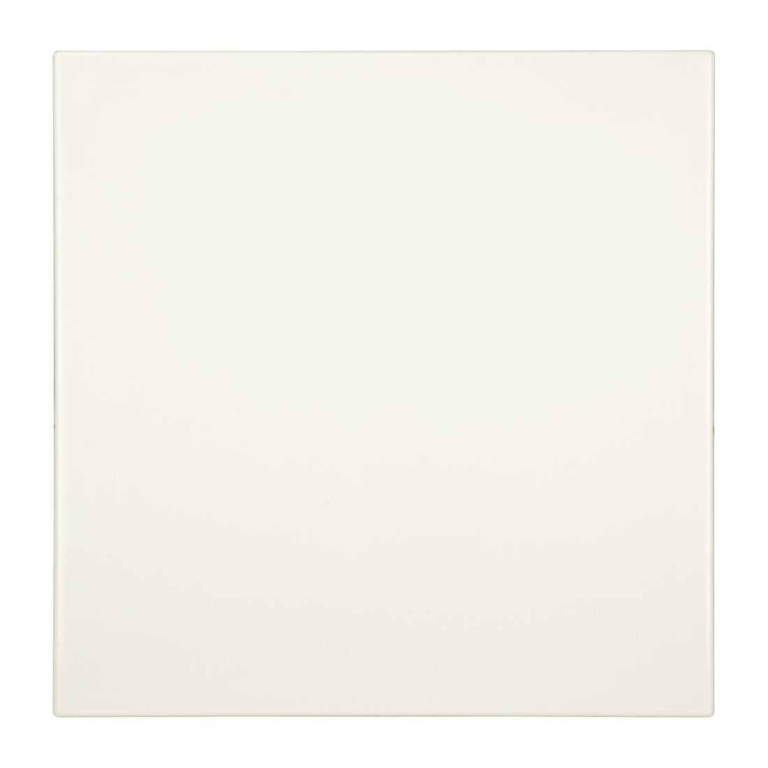 Bolero Square Table Top White 700mm - GG641 Solid Colour Table Tops Bolero