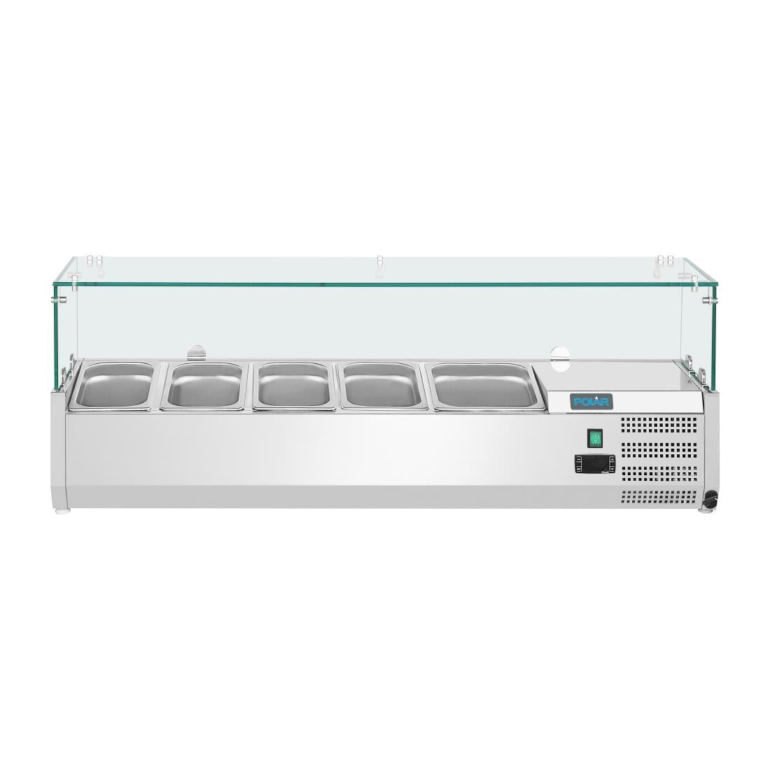 Polar G-Series Countertop Prep Fridge 4x GN 1/3 & 1x 1/2GN - GH261 Polar