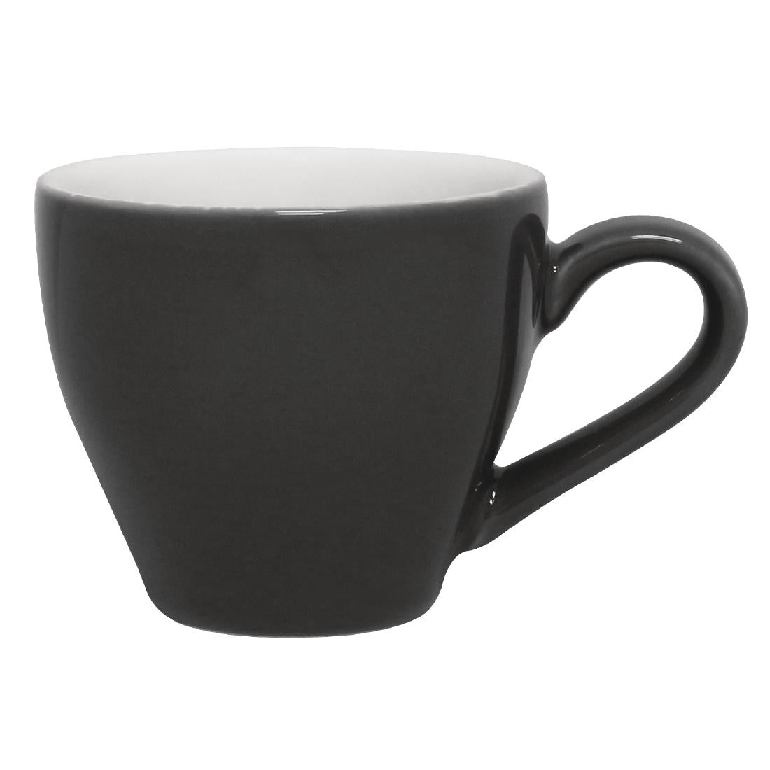 Olympia Cafe Espresso Cup Charcoal - 100ml 3.38fl oz (Box 12) - GK072 Cups and Mugs Olympia