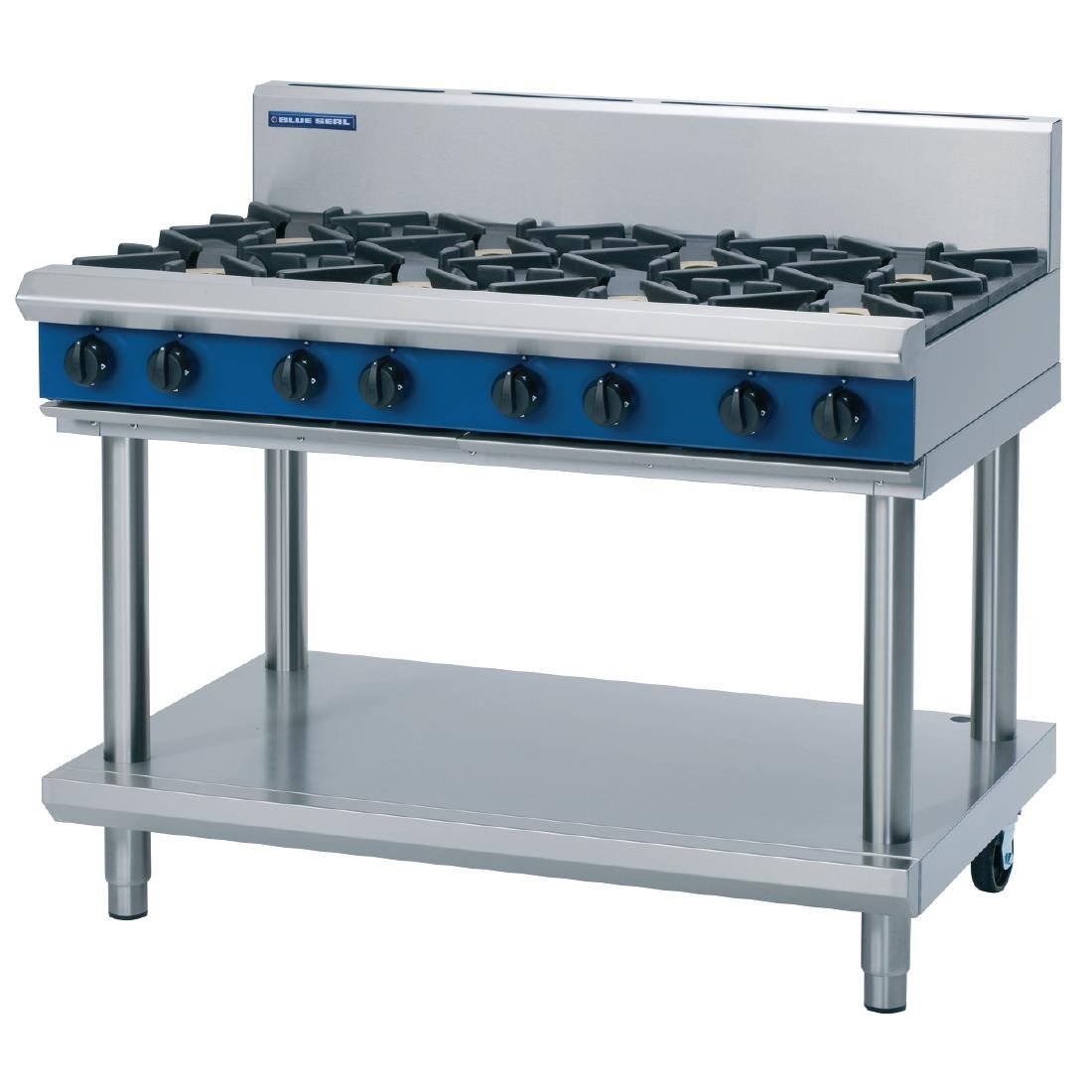 Blue Seal Evolution Cooktop 8 Open Burners LPG on Stand1200mm G518D-LS/L - GK191-P Blue Seal