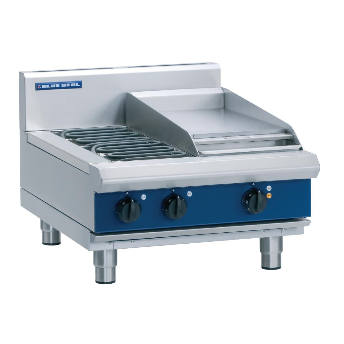 Blue Seal Evolution Cooktop 2 Element/ Griddle Electric 600mm E514C-B - GK215 Blue Seal