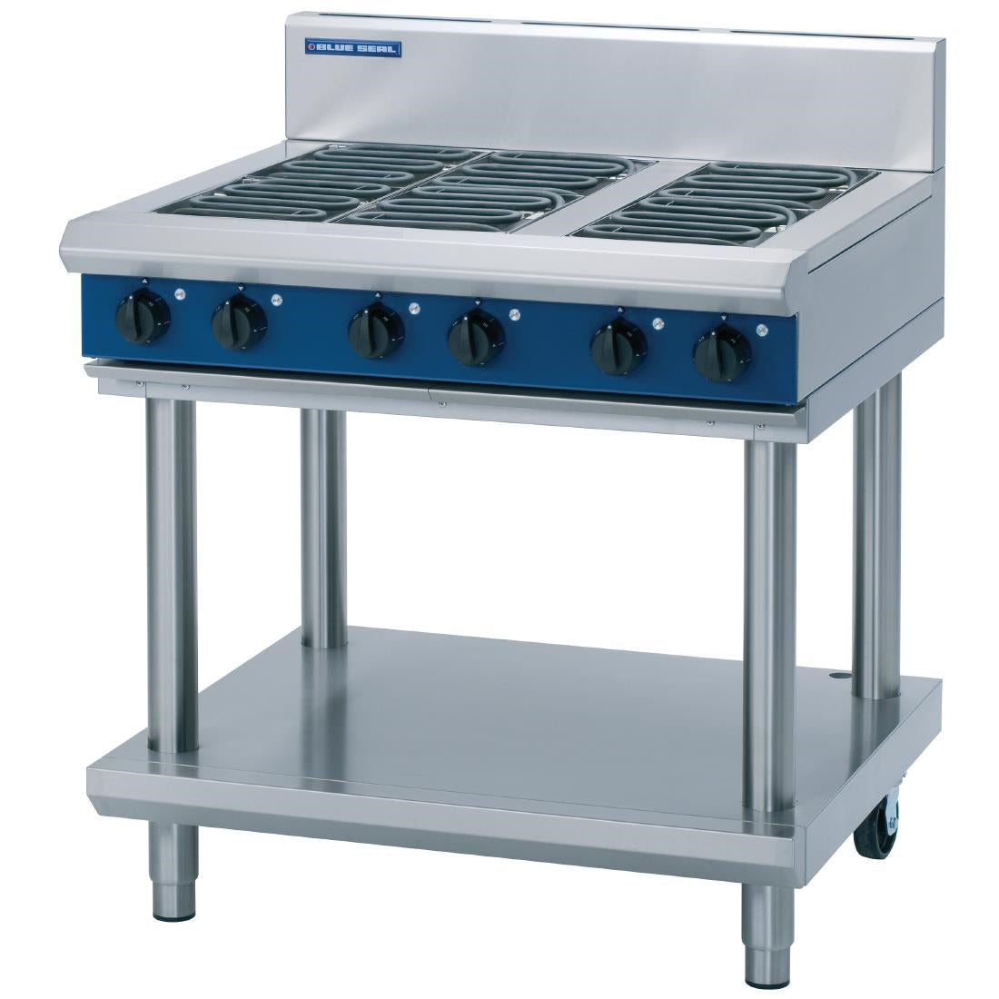 Blue Seal Evolution Cooktop 6 Element Electric on Stand 900mm E516D-LS - GK252 Blue Seal