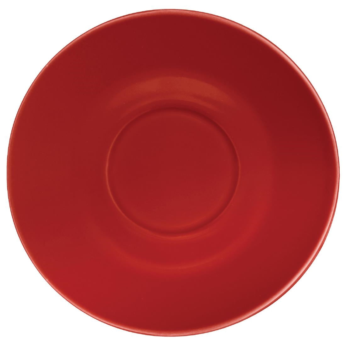 Olympia Cafe Saucer Red (Fits GK073) - 158mm 6 1/4" (Box 12) - GL047 Olympia Crockery Olympia