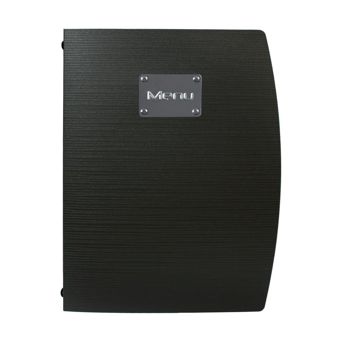 Securit Rio Menu Cover Black A4 - GL105 Securit