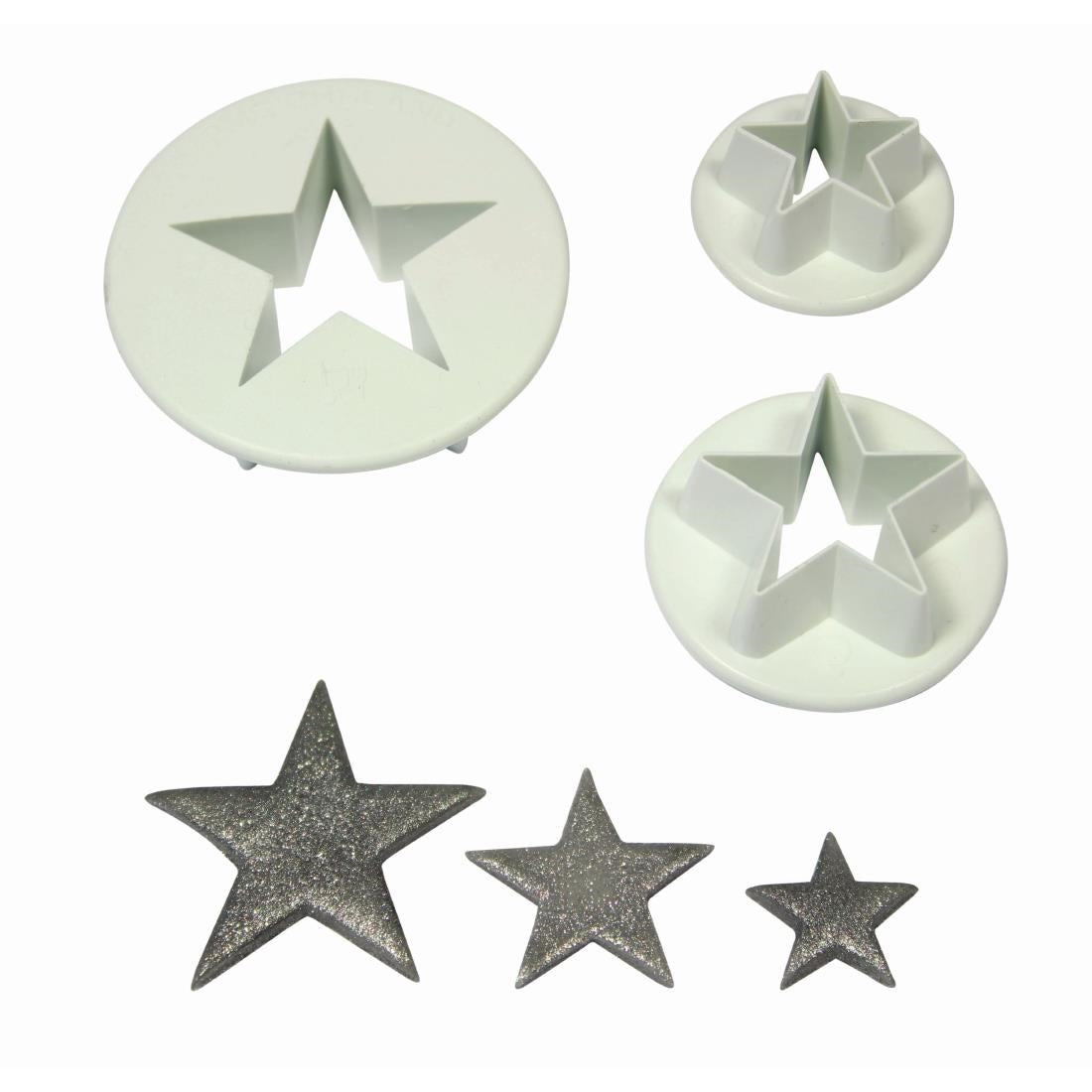 PME Star Pastry Cutters (Pack of 3) - GL238 PME