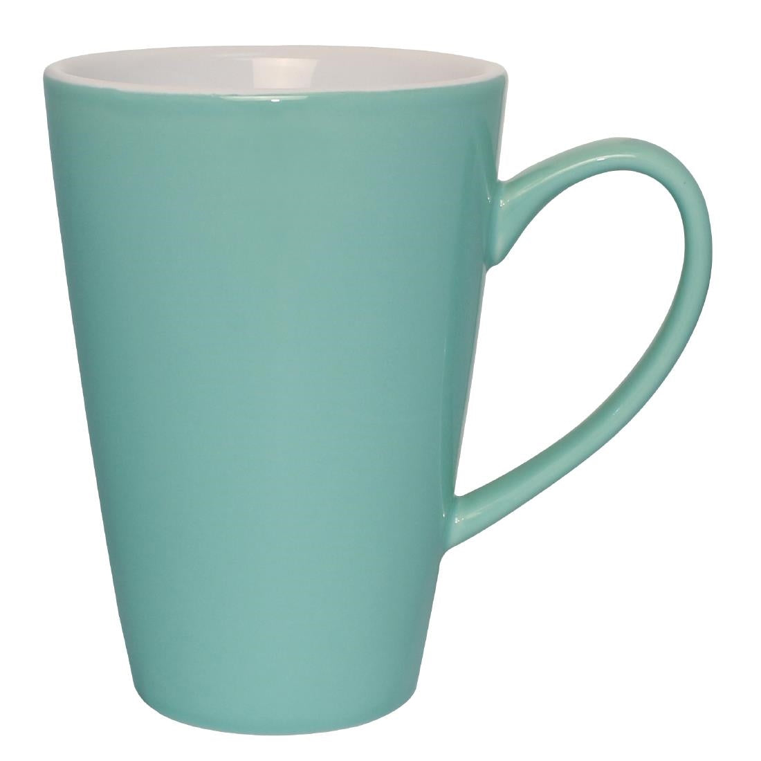 Olympia Cafe Latte Cup Aqua - 340ml 11.5fl oz (Box 12) - GL489 Cups and Mugs Olympia