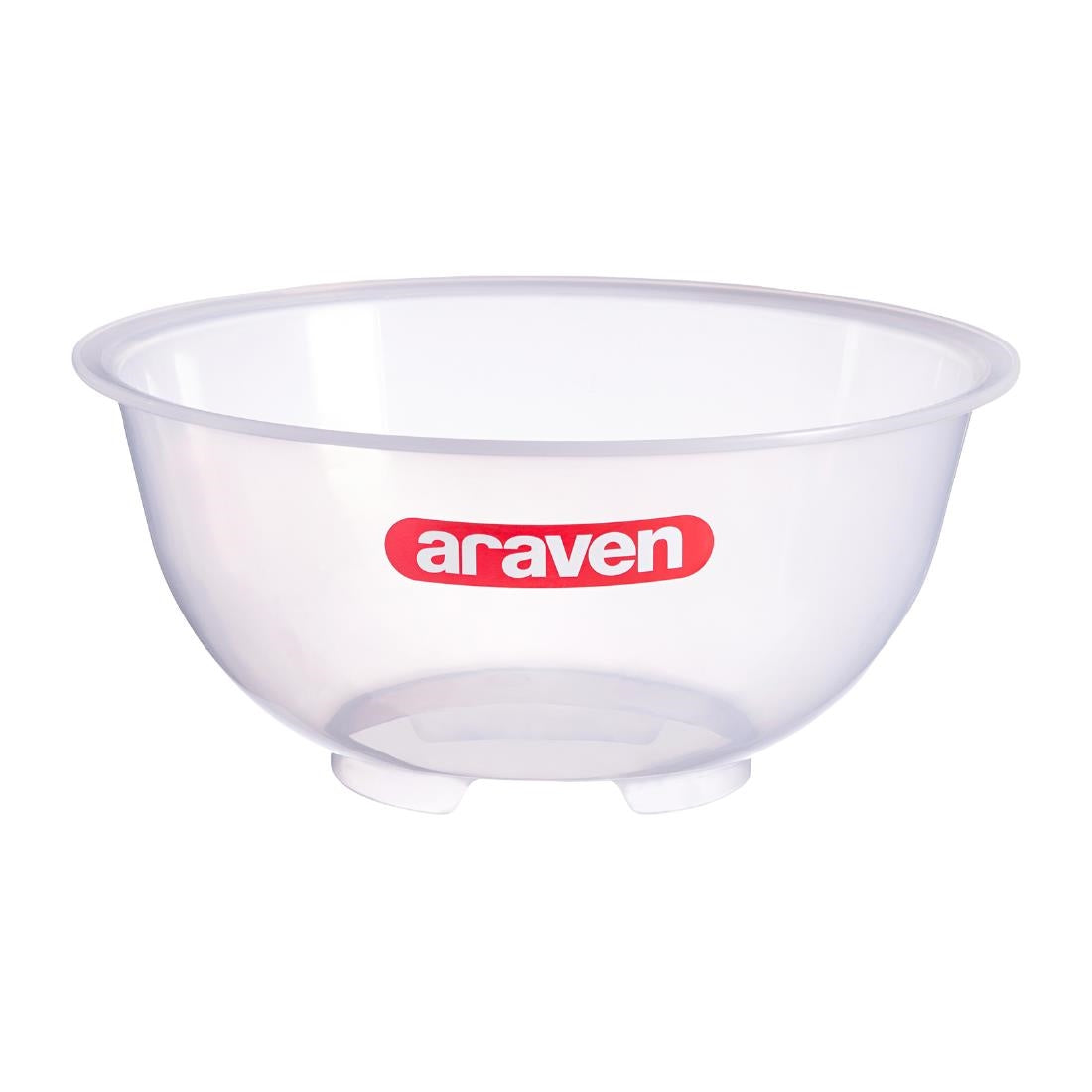 Araven Polypropylene Mixing Bowl Transparent 4.5Ltr - GL977 Araven
