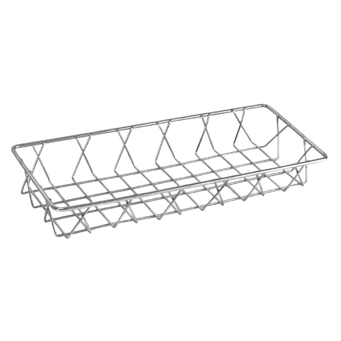Olympia St/St Wire Display Basket 350 x 150 x 50mm - GM220 Olympia