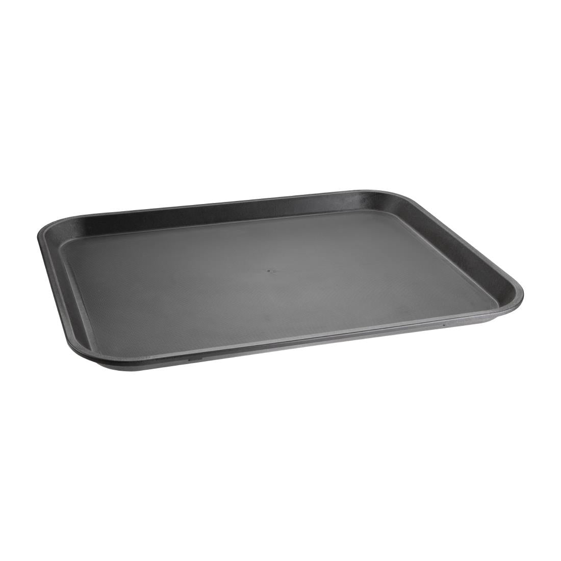 Olympia Kristallon Polypropylene Rectangular Non-Slip Tray Black 458mm - GM239 Olympia