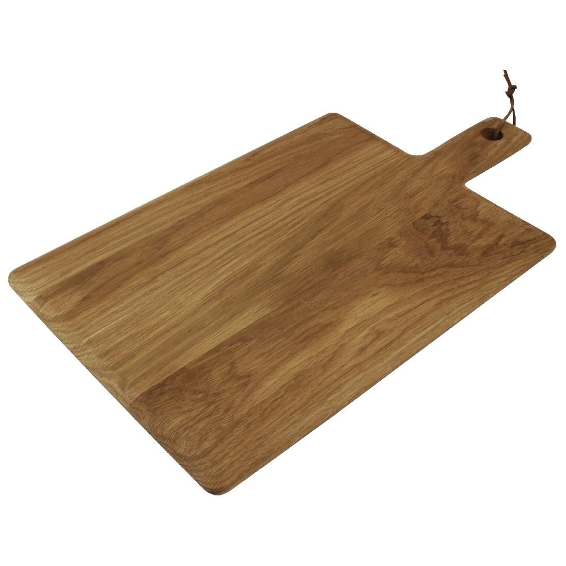 Olympia Oak Wood Handled Wooden Board Large 350mm - GM261 Olympia