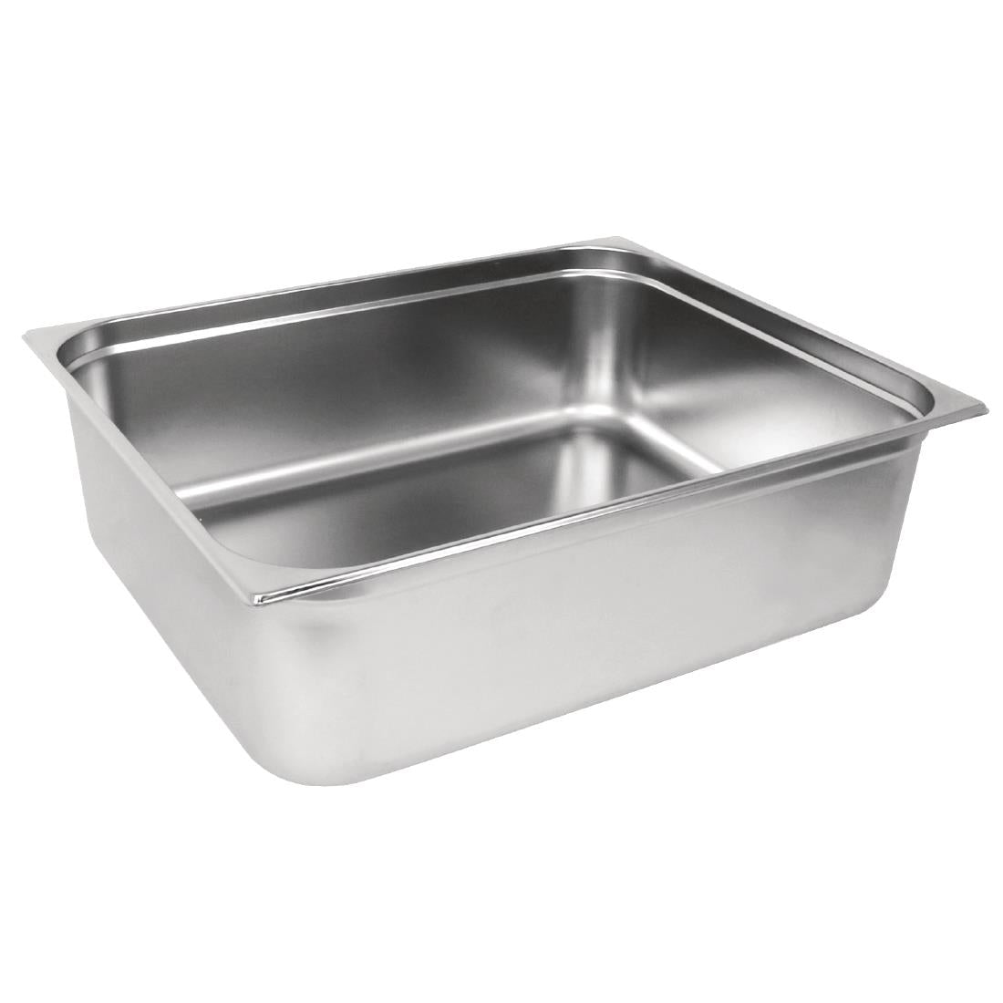 Vogue Stainless Steel 2/1 Gastronorm Tray 200mm - GM317 Vogue