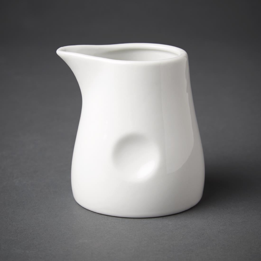 Olympia Whiteware Dimpled Milk Jugs 170ml (Pack of 6) - GM367 Olympia Crockery Olympia