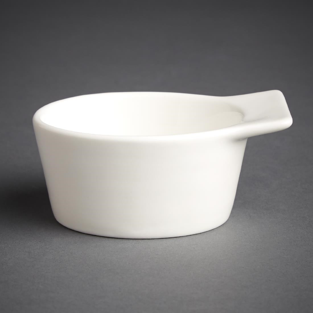 Olympia Lumina Winged Ramekin Dish White 70mm (Pack of 6) - GM467 Olympia