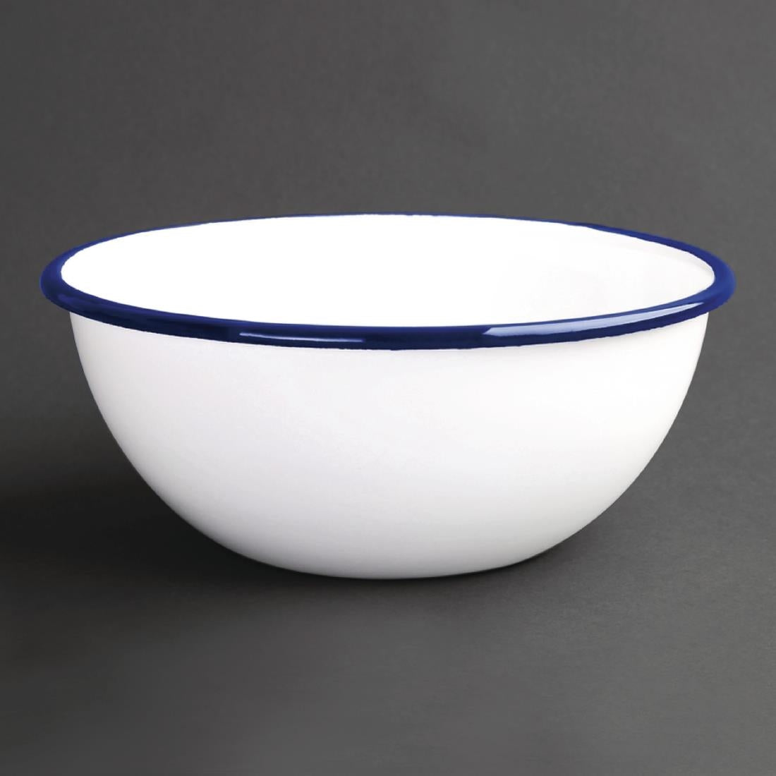 Olympia Enamel Bowls 155mm (Pack of 6) - GM514 Bowls Olympia