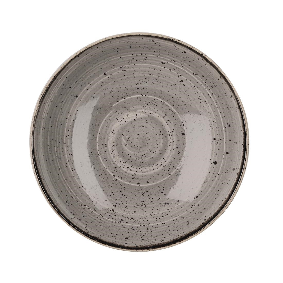 Churchill Stonecast Round Coupe Bowl Peppercorn Grey 220mm - GM687 Bowls Churchill