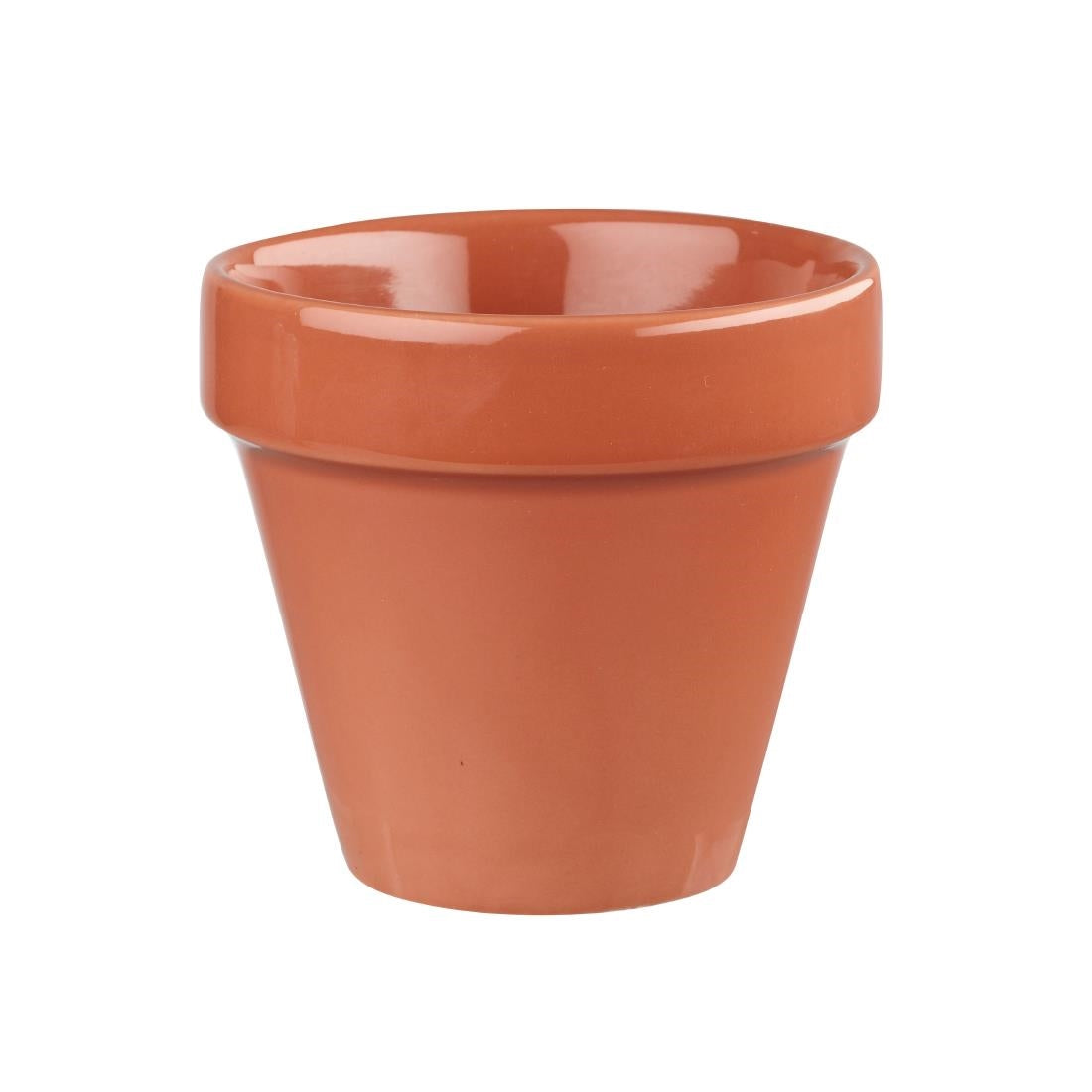 Churchill Bit On The Side Plant Pot Paprika 17oz (Pack of 6) - GM691 Churchill Super Vitrified Churchill