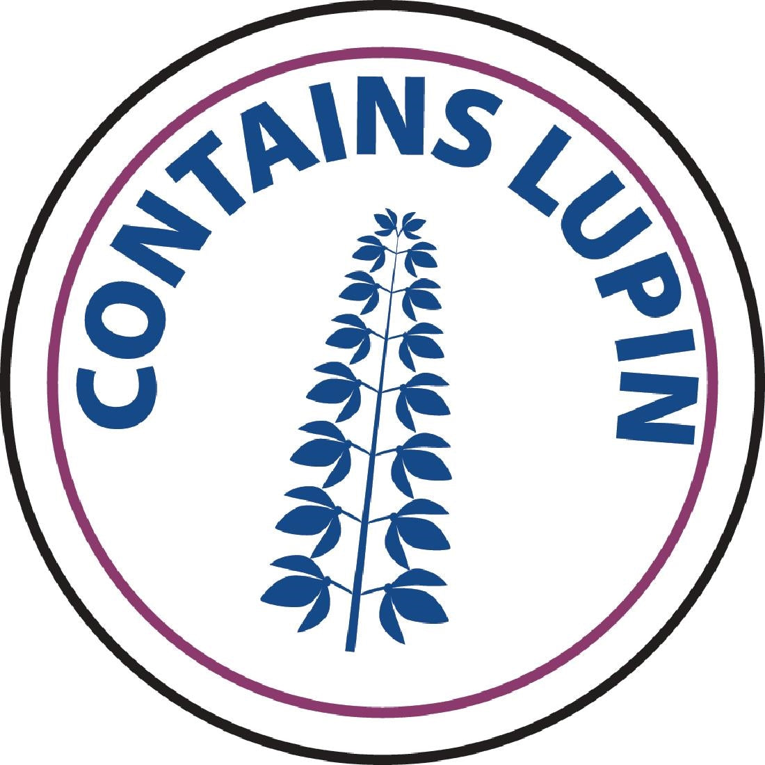 Vogue Food Allergen Label Lupin (Pack of 1000) - GM808 Vogue