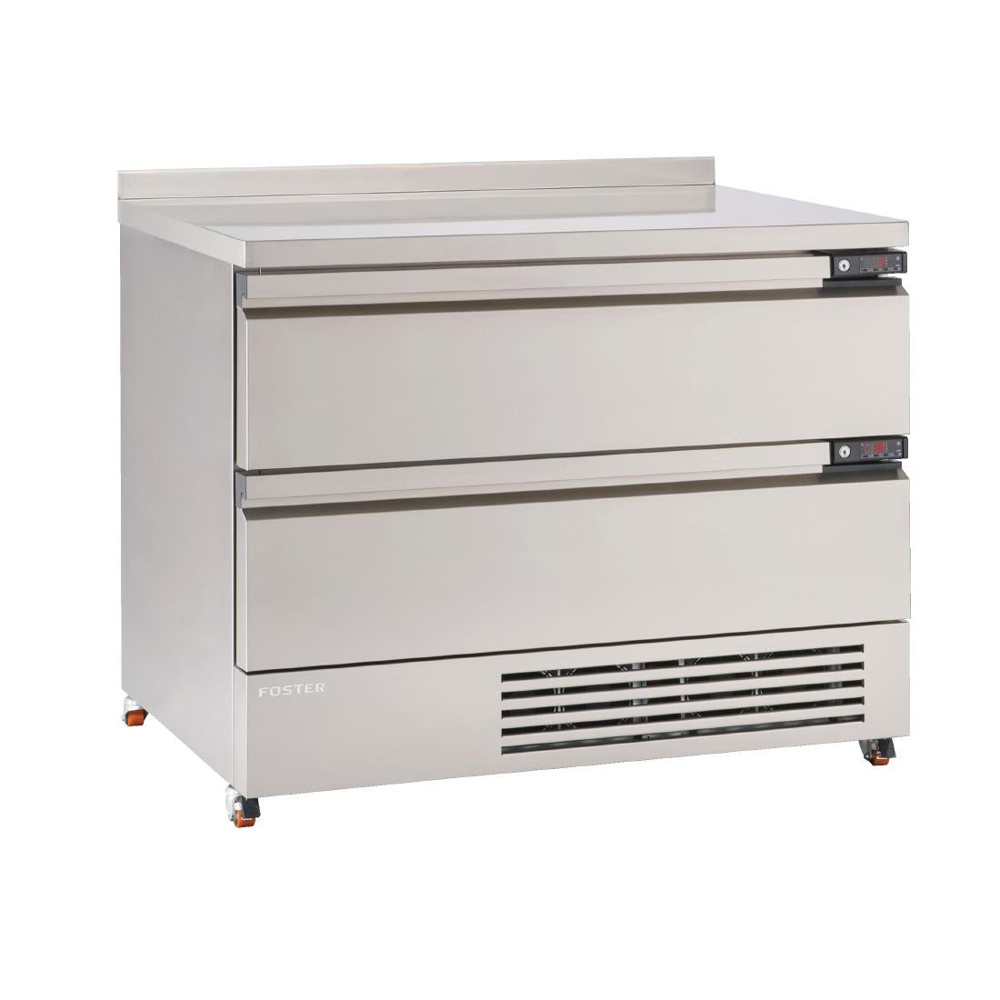 Foster FlexDrawer 2 Drawer Counter Fridge/Freezer with Upstand | FFC6-2 Foster Refrigerator