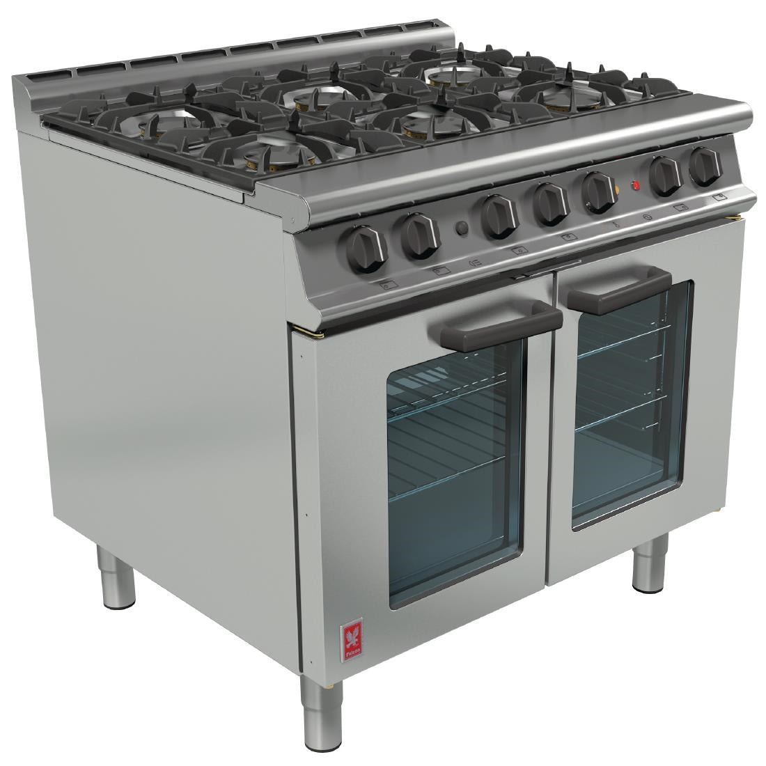 Falcon Dominator Plus 6 Burner Dual Fuel Oven Range G3101 OTC NAT - GP005-N Falcon