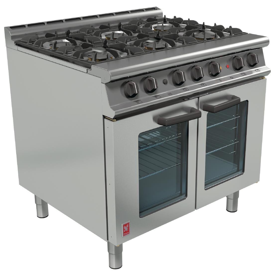 Falcon Dominator Plus 6 Burner Dual Fuel Oven Range G3101 OTC LPG - GP005-P Falcon