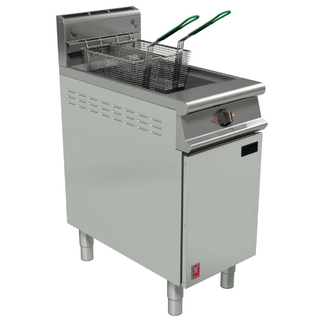 Falcon Dominator Single Tank Twin Basket Free Standing Propane Gas Filtration Fryer G3840F - GP020-P Freestanding Gas Fyers Falcon