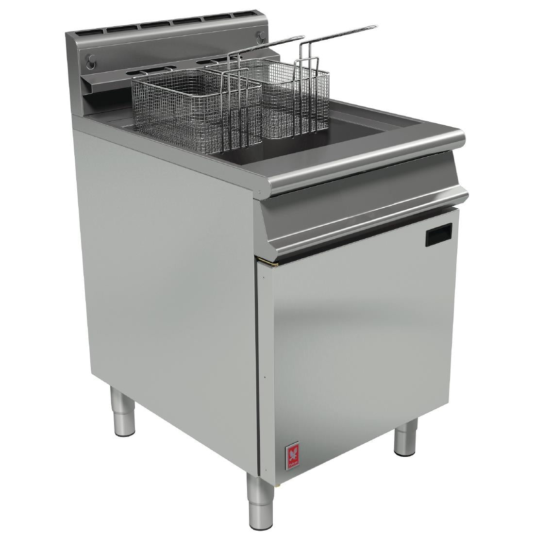 Falcon Dominator Single Tank Twin Basket Free Standing Natural Gas Fryer G3860 - GP021-N Freestanding Gas Fyers Falcon