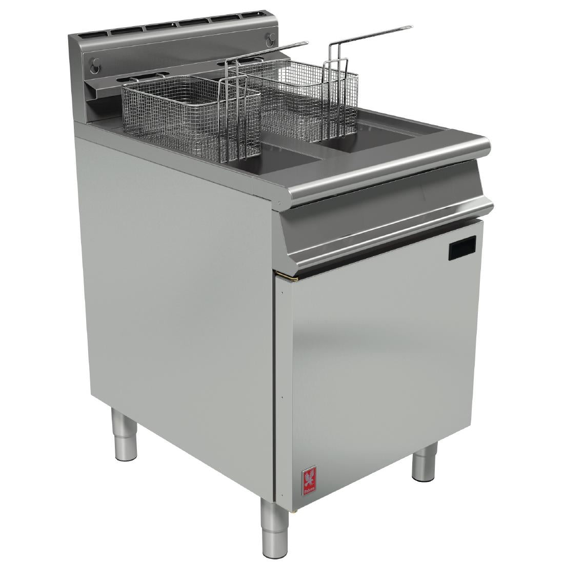 Falcon Dominator Twin Tank Twin Basket Free Standing Natural Gas Fryer G3865 - GP022-N Freestanding Gas Fyers Falcon
