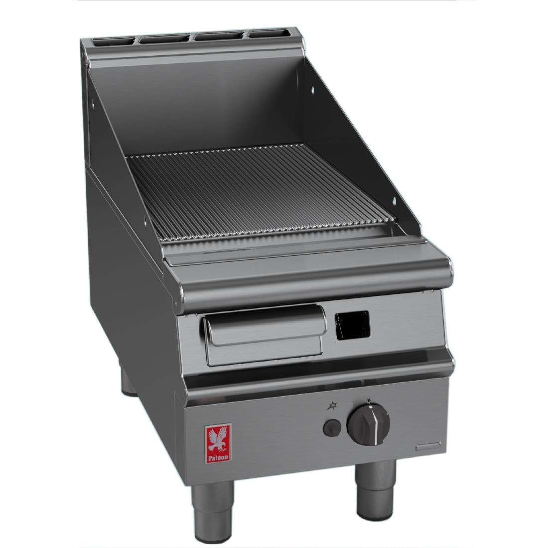 Falcon Dominator Plus 400mm Wide Ribbed Natural Gas Griddle G3441R - GP038-N Falcon