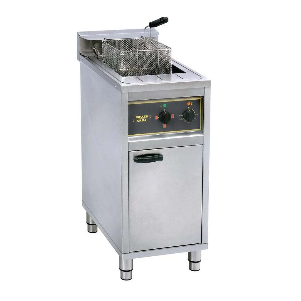 Roller Grill Single Tank Single Basket Free Standing Electric Fryer RFE16C - GP312 Freestanding Electric Fryers Roller Grill