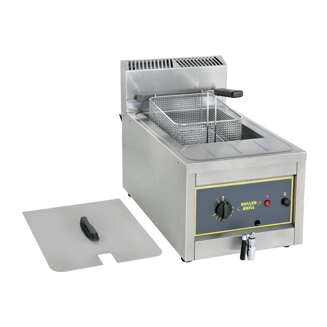 Roller Grill Single Tank Single Basket Countertop LPG Fryer RFG12 - GP318-P Countertop Gas Fryers Roller Grill