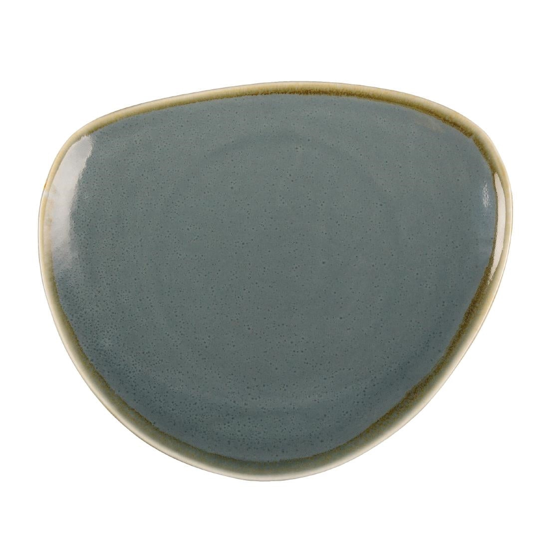 Olympia Kiln Triangular Side Plate Ocean 230mm (Pack of 6) - GP342 Plates Olympia