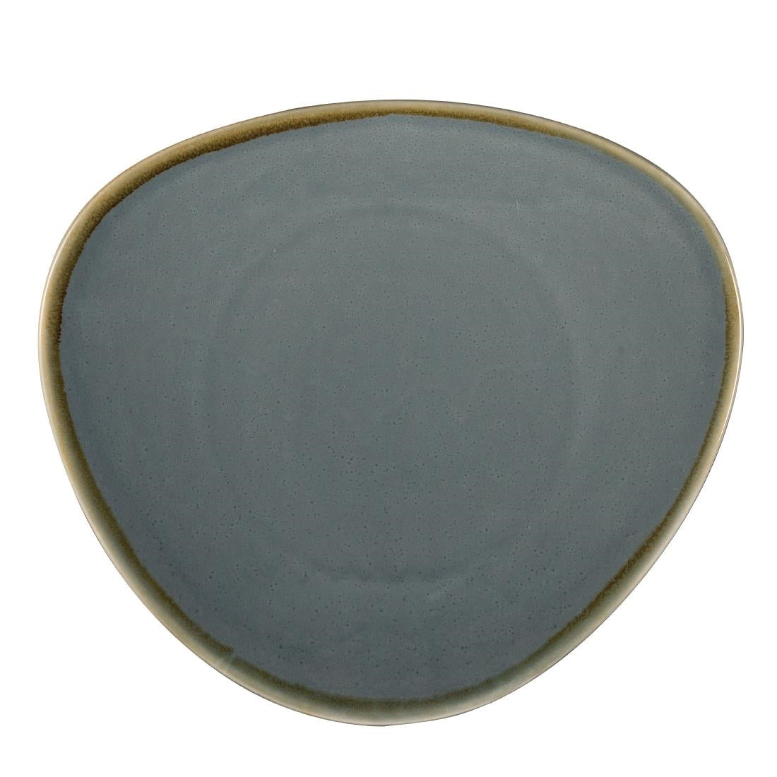 Olympia Kiln Triangular Plate Ocean 280mm (Pack of 4) - GP343 Plates Olympia