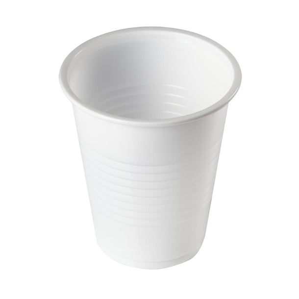 Non-Vending Disposable Cups White 200ml (Pack of 2000) - GP568 Disposable Glasses Crystaline