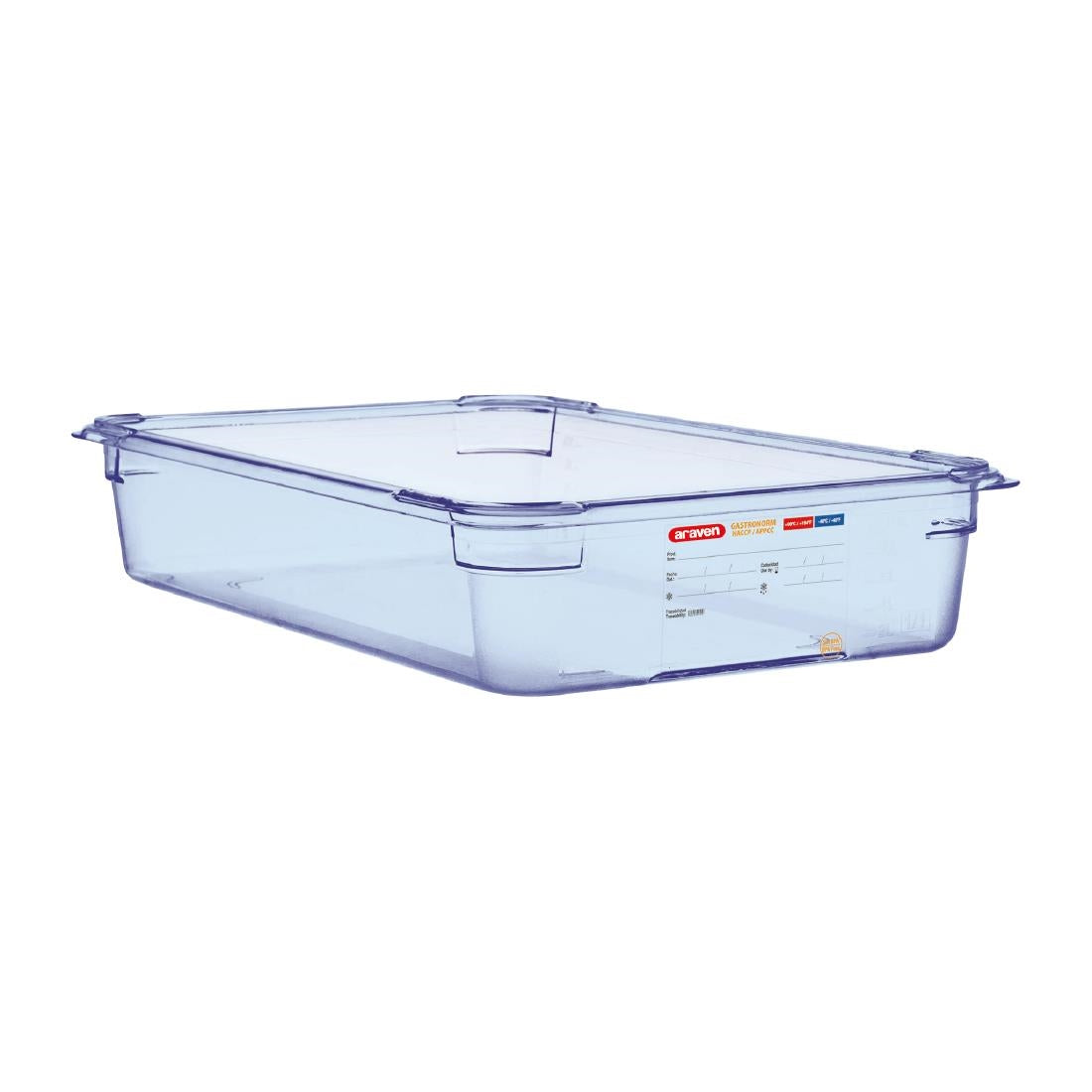 Araven ABS Food Storage Container Blue GN 1/1 100mm - GP589 Araven