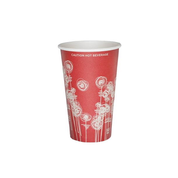 4 Aces Paper Vending Cups Swirl Design 340ml (Pack of 1000) - GP729 Disposable Cups 4 Aces