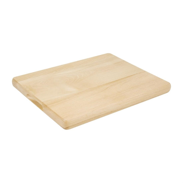 Vogue Beech Chopping Board Medium 380x305x30mm - GP758 Vogue