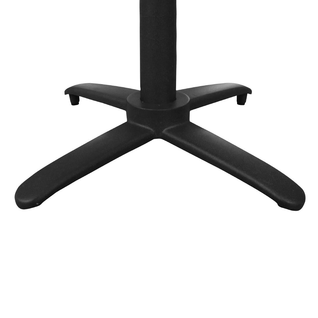 Bolero Aluminium Flip Top Table Base Black - GP773 Poseur Height Table Bases Bolero